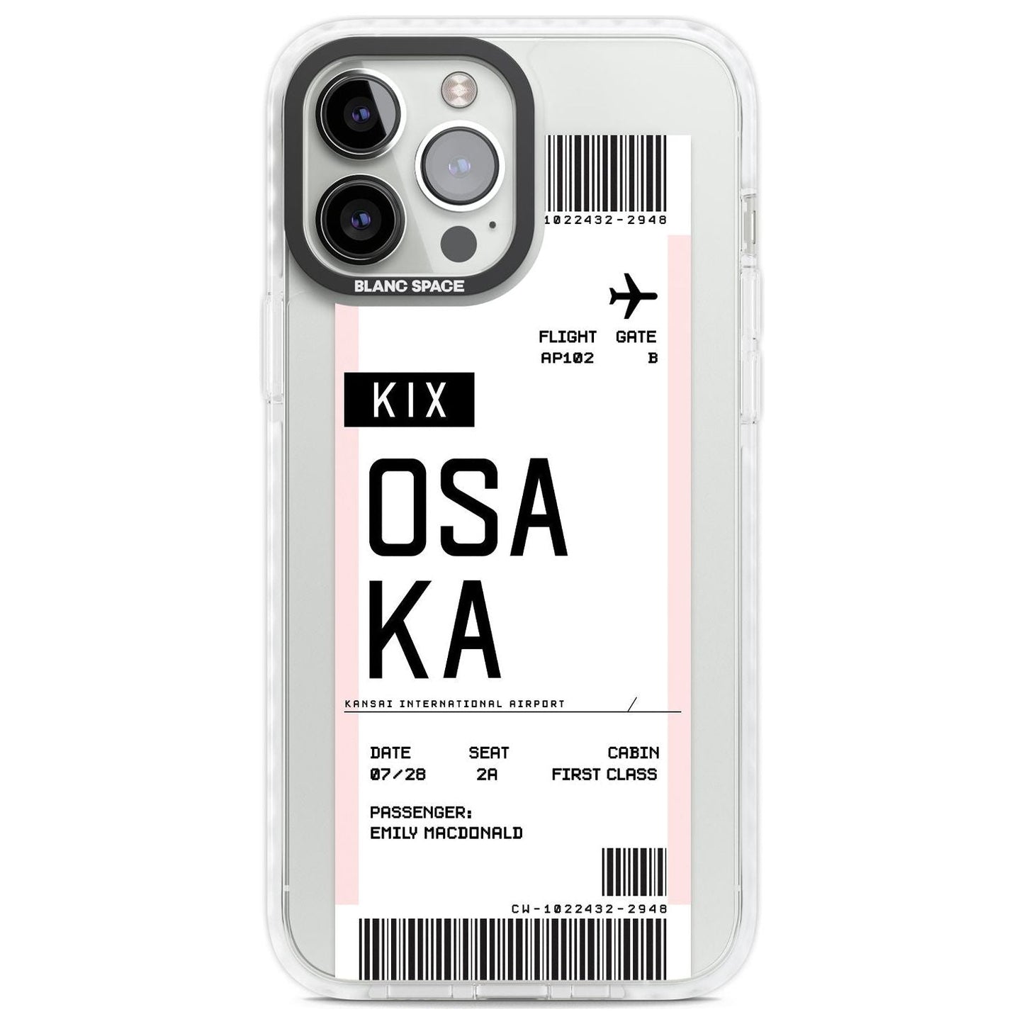 Personalised Osaka Boarding Pass