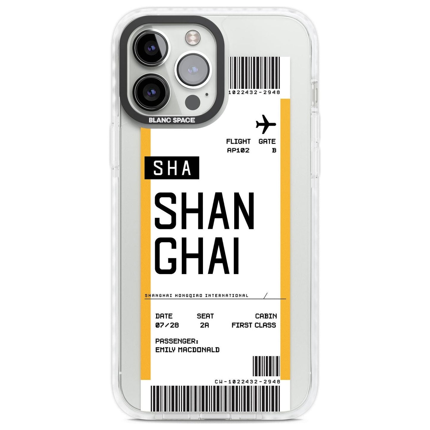 Personalised Shanghai Boarding Pass