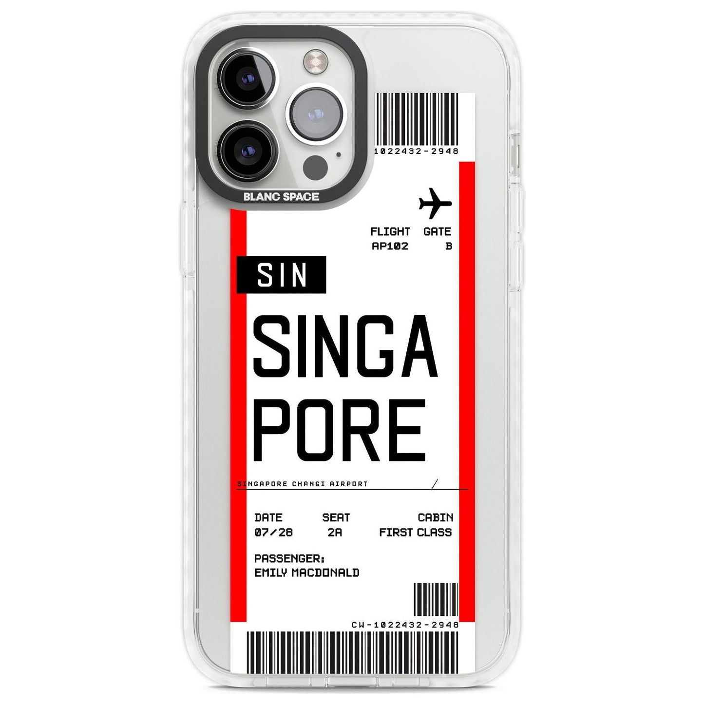 Personalised Singapore Boarding Pass