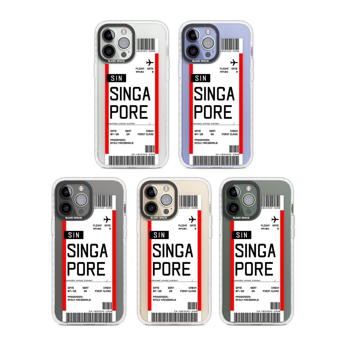 Personalised Singapore Boarding Pass