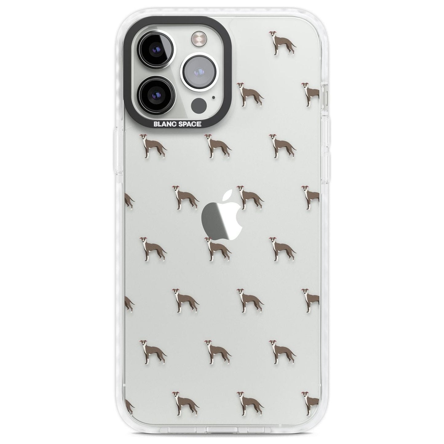 Motif de chien whippet transparent