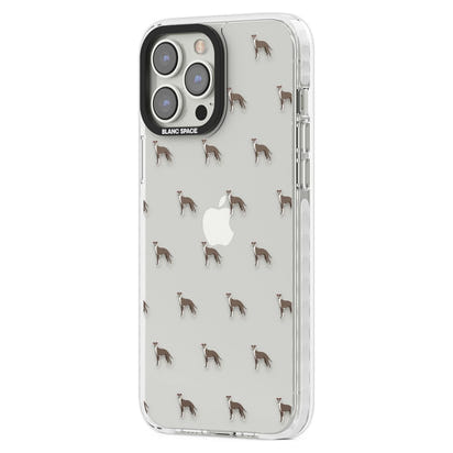 Motif de chien whippet transparent