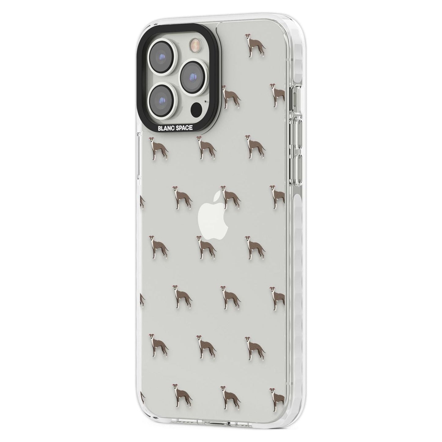 Motif de chien whippet transparent