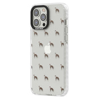 Motif de chien whippet transparent