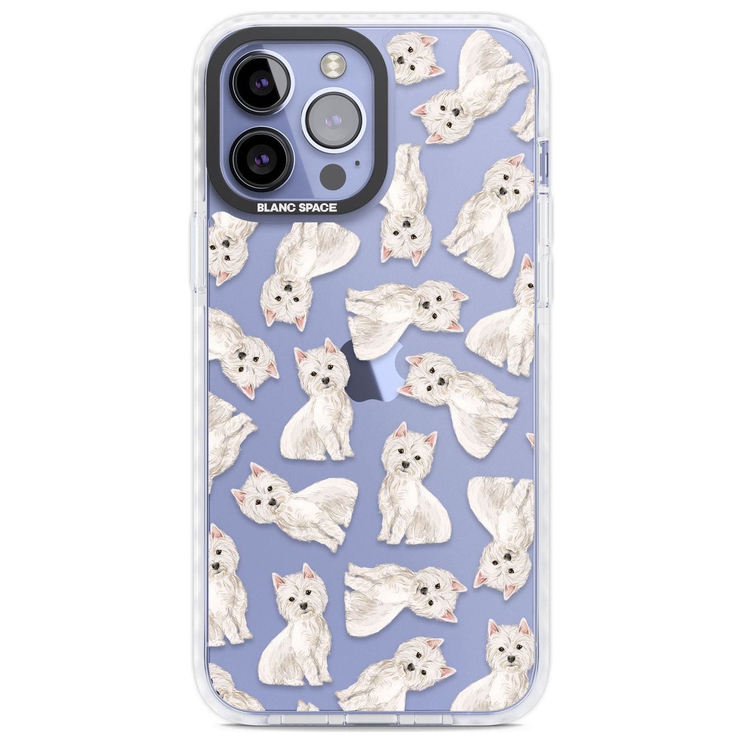 Motif de chien Westie