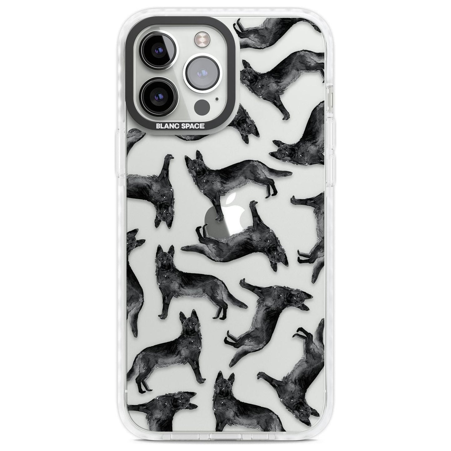 German Shepherd Pattern Black