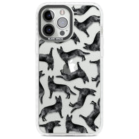 German Shepherd Pattern Black