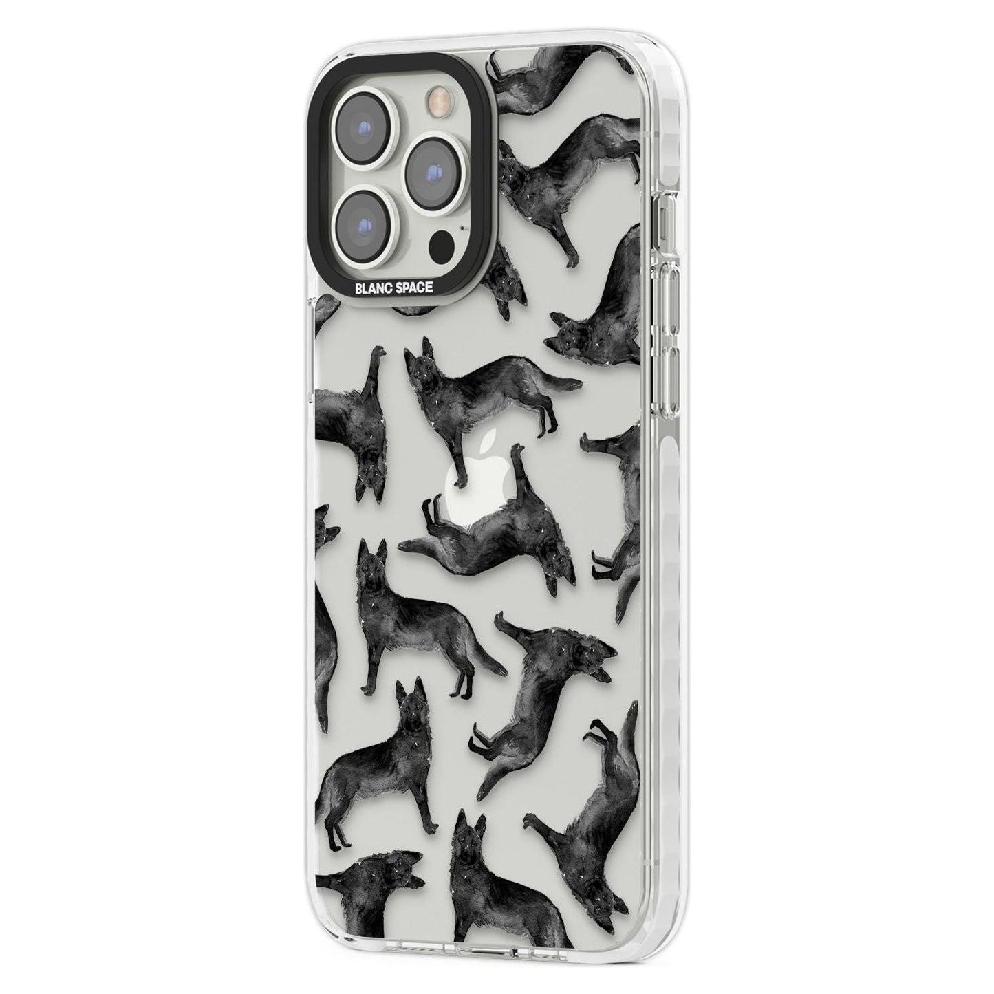 German Shepherd Pattern Black