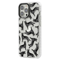 German Shepherd Pattern Black