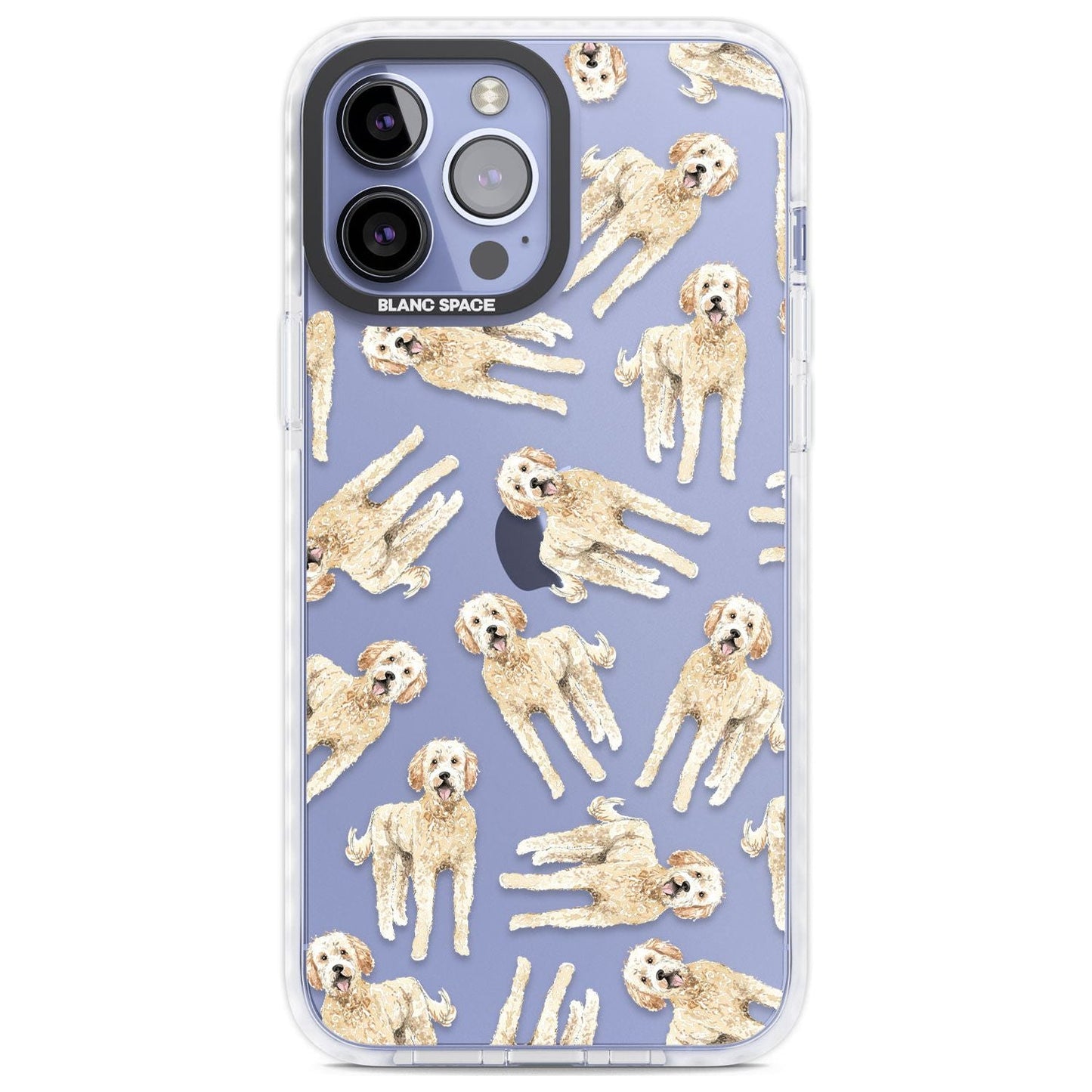 Goldendoodle Watercolour Dog Pattern