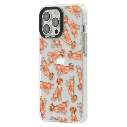 Hungarian Vizsla Watercolor Pattern