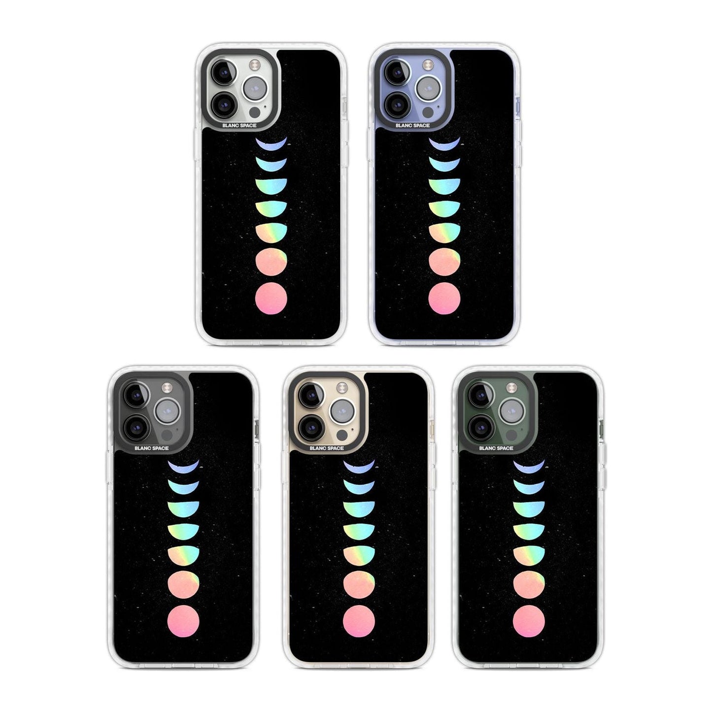 Pastel Moon Phases