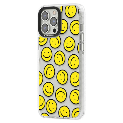 Motif de visage souriant