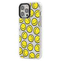 Motif de visage souriant