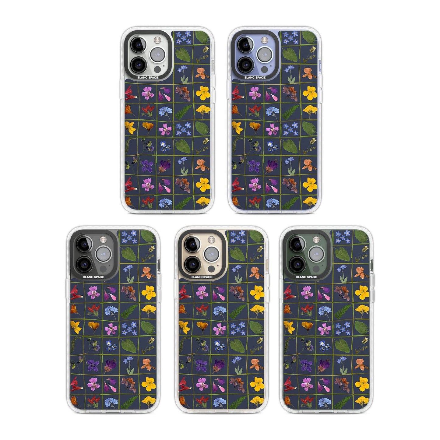 Grille de fleurs sauvages