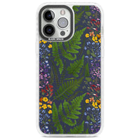 Busy Floral And Fern Design Navy