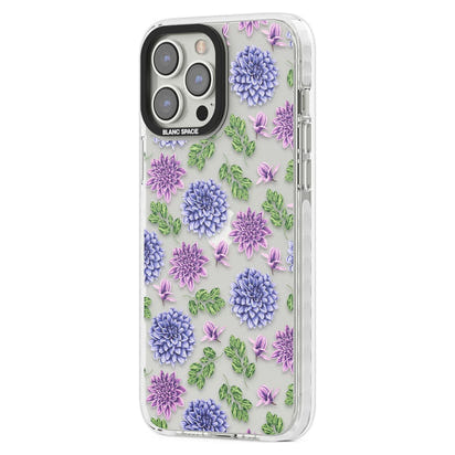 Purple Dahlias Floral