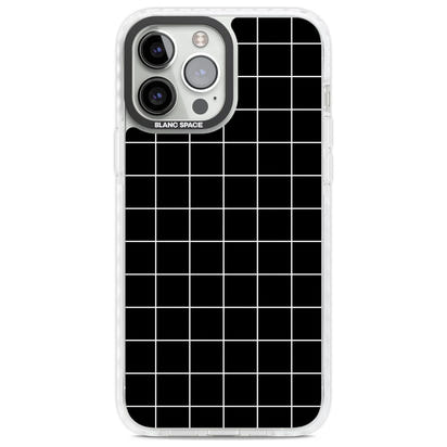 Minimalist Grid Pattern Black