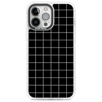 Minimalist Grid Pattern Black
