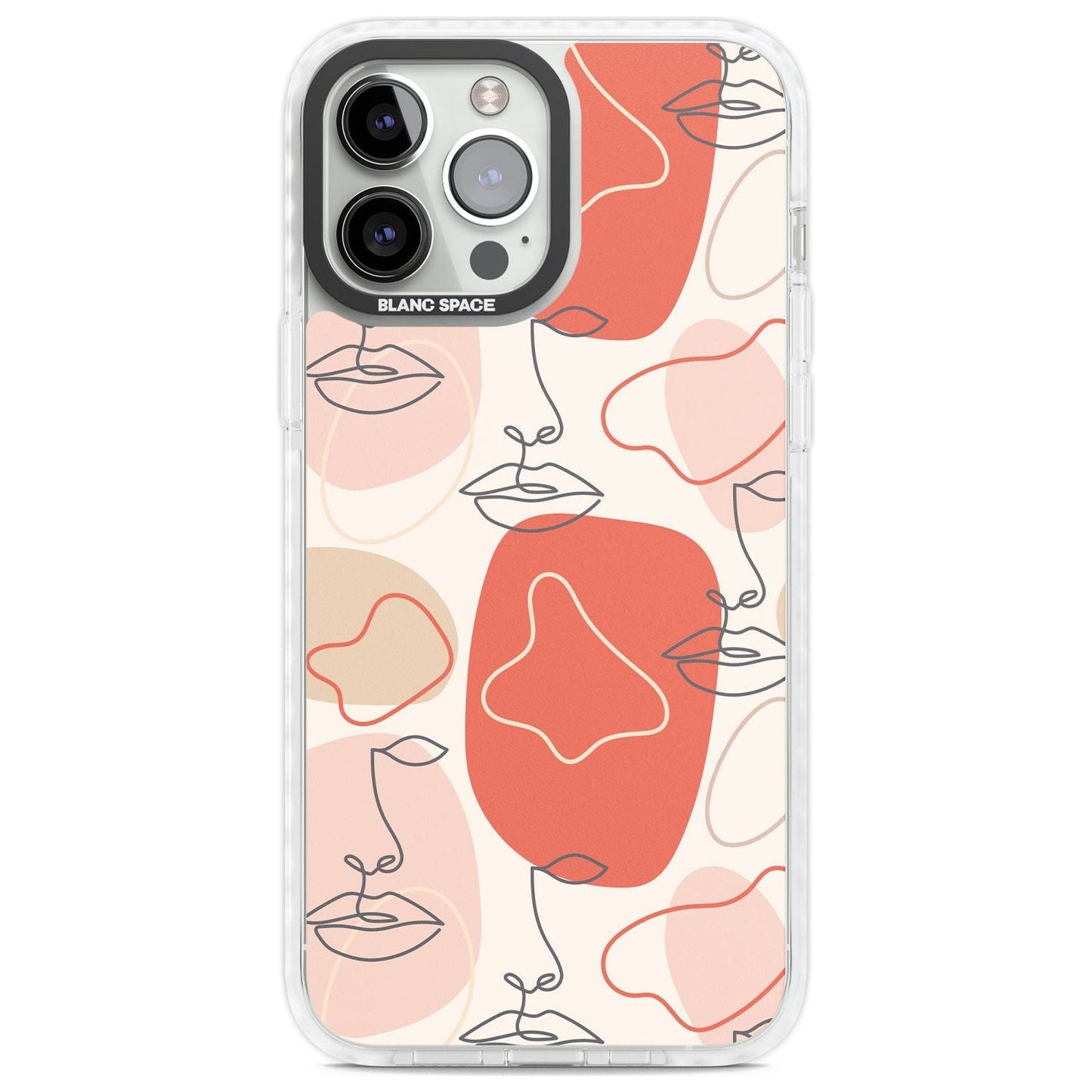 Abstract Face Line Art