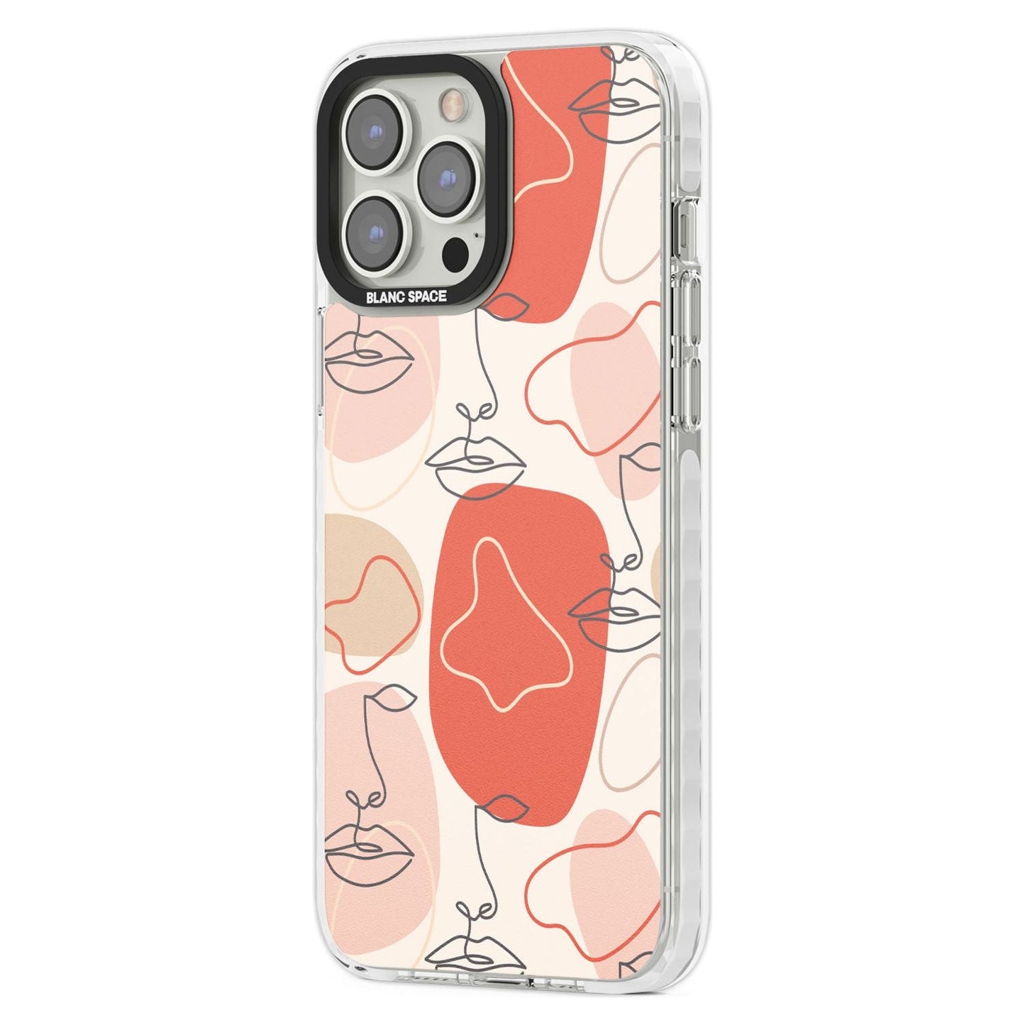 Abstract Face Line Art