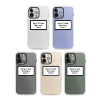 Excusez-moi si j'ai l'air de m'en soucier.