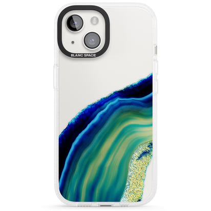 Grüne und blaue Smaragd-Geode