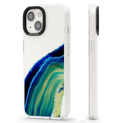 Grüne und blaue Smaragd-Geode