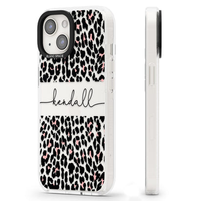 Personalised Cursive Leopard Spots