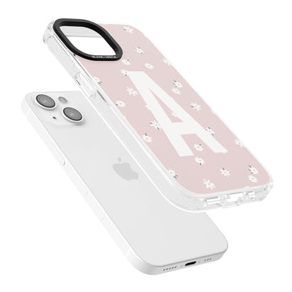 Personalised Pink Daisy Initial