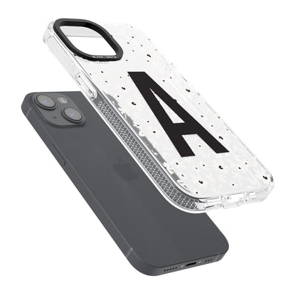 Initiale en gras personnalisée et florale