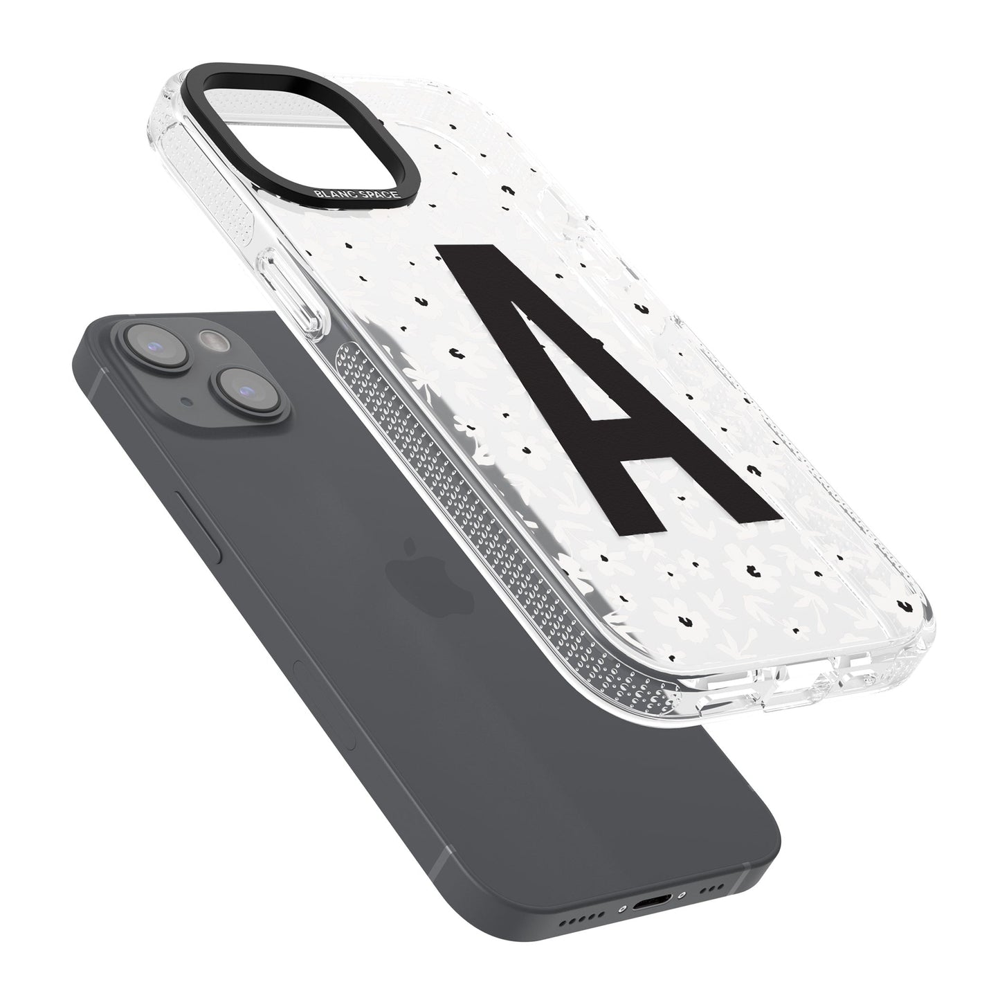 Initiale en gras personnalisée et florale