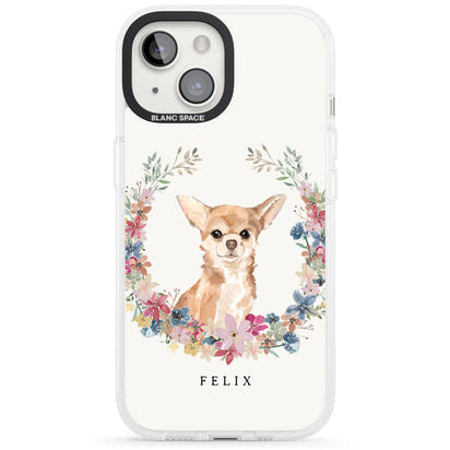 Personalised Chihuahua Floral Portrait