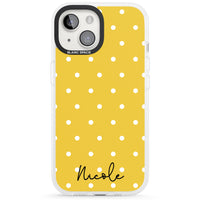 Personalised Yellow Polka Dot