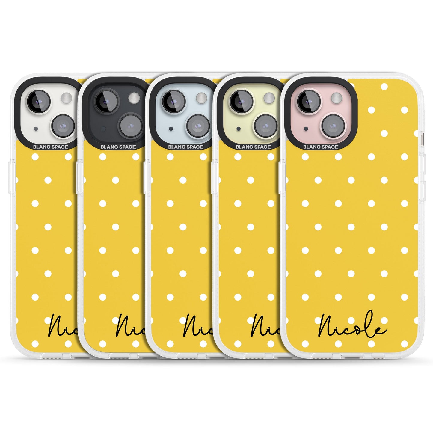 Personalised Yellow Polka Dot