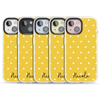 Personalised Yellow Polka Dot