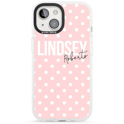 Personalised Pink Polka