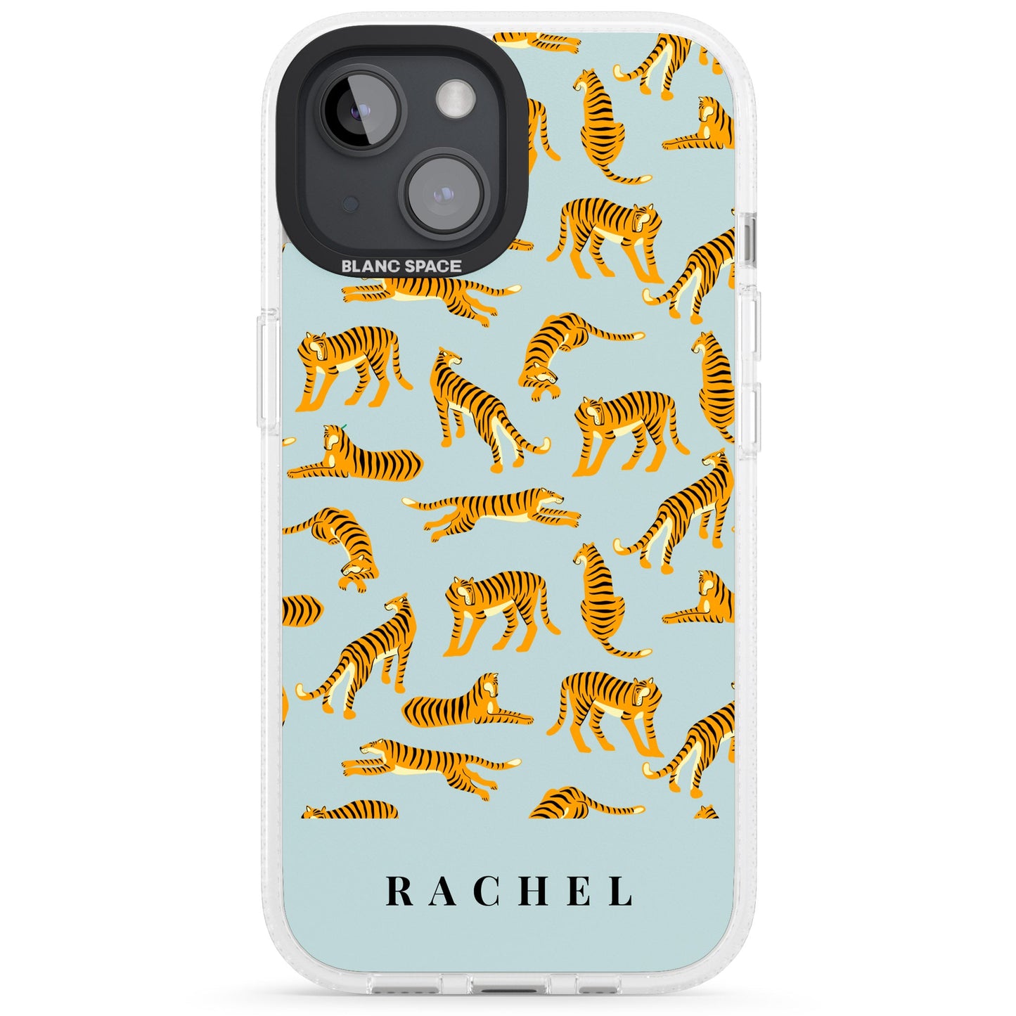 Personalised Turquoise Tiger Pattern