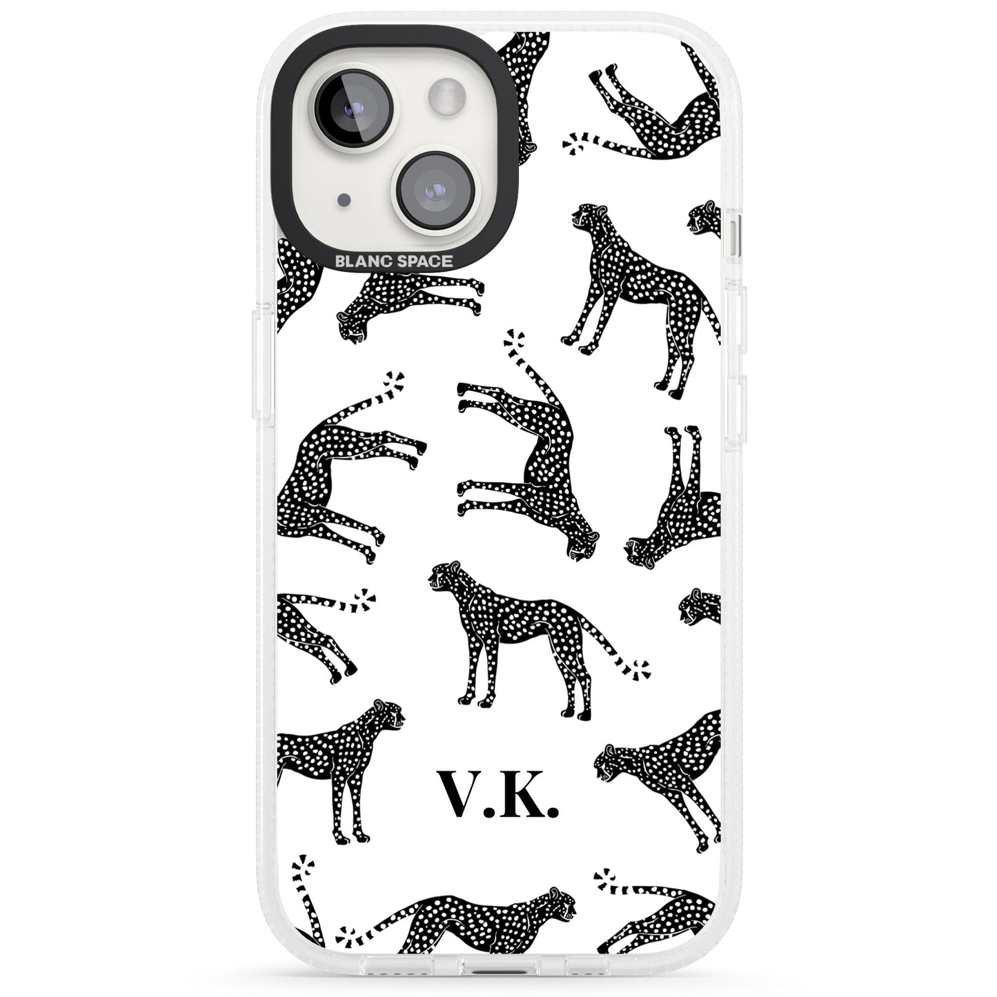 Personalised Black & White Cheetah Pattern