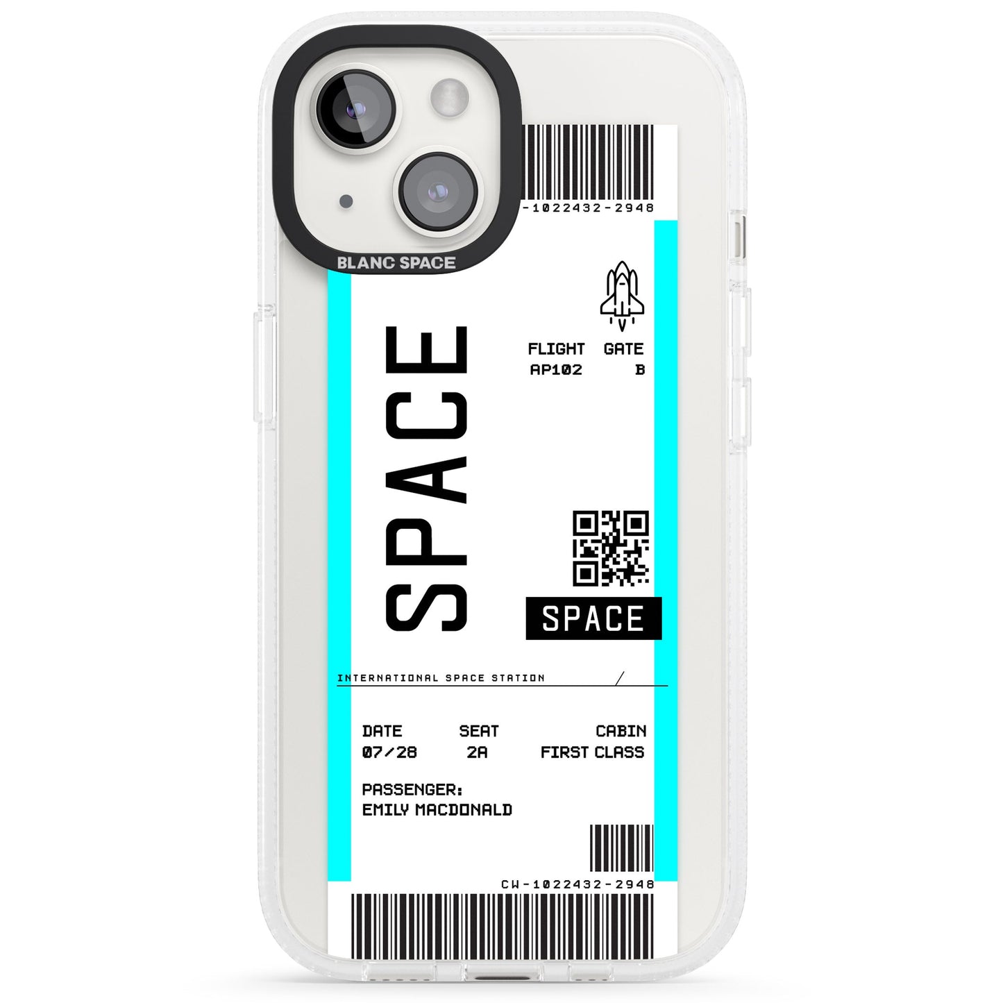 Personalised Space Travel Ticket