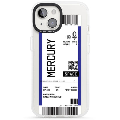 Personalised Mercury Travel Ticket
