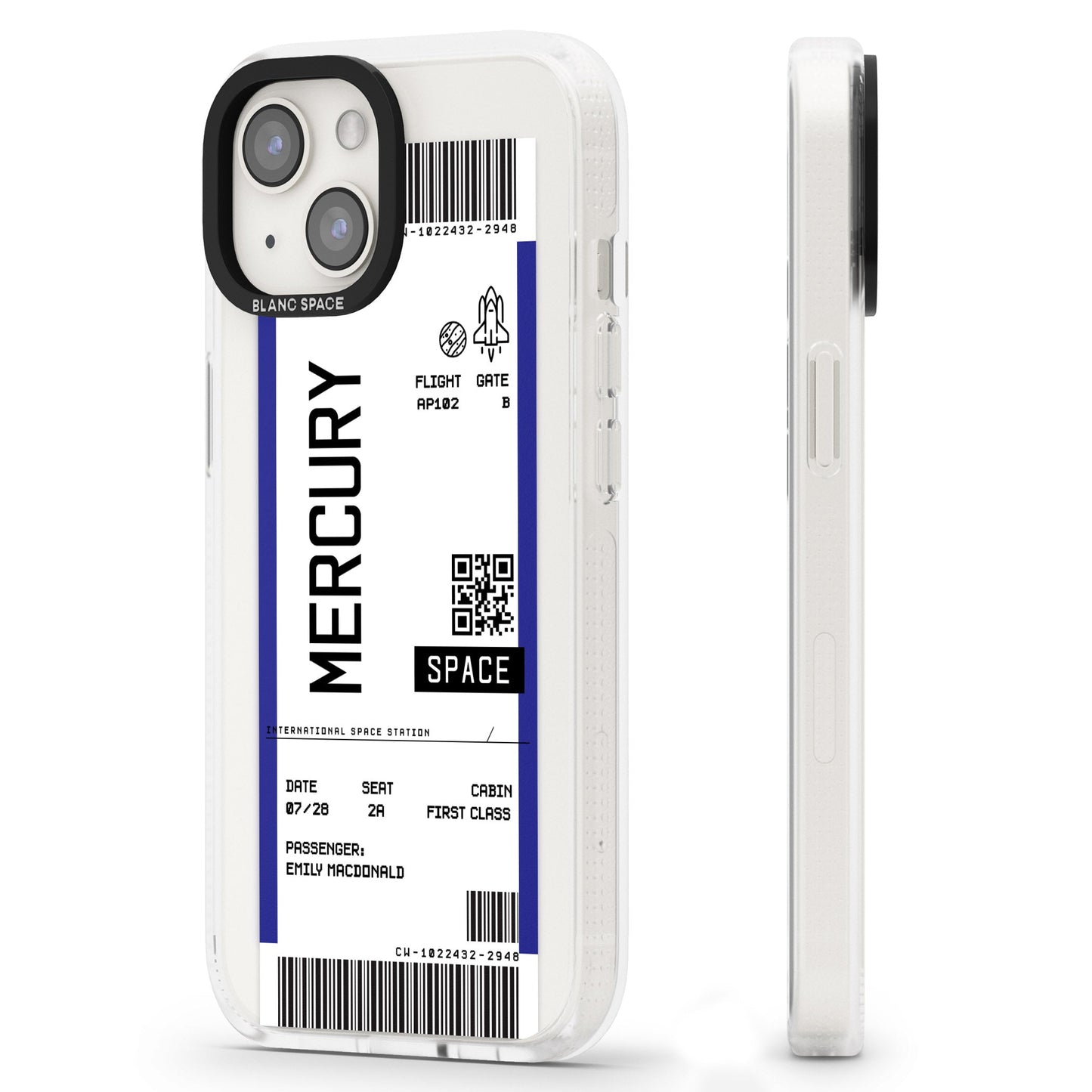 Personalised Mercury Travel Ticket