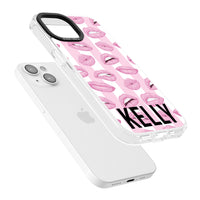 Personalised Pink Stripes & Lips