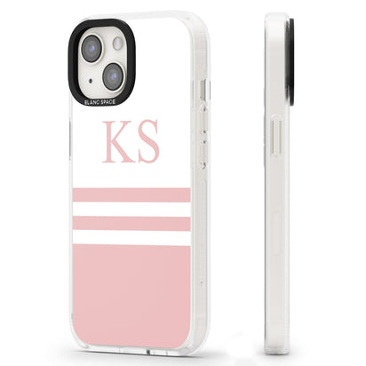 Personalised Pink Stripes & Initials