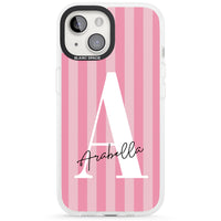 Personalised Pink Stripes Initial