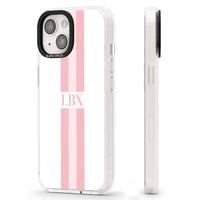 Personalised Minimal Pink Stripe