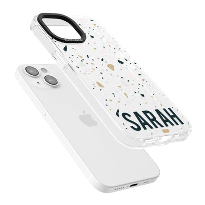 Personalised Terrazzo Blue, Pink, Brown