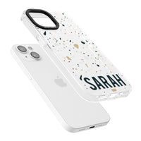 Personalised Terrazzo Blue, Pink, Brown