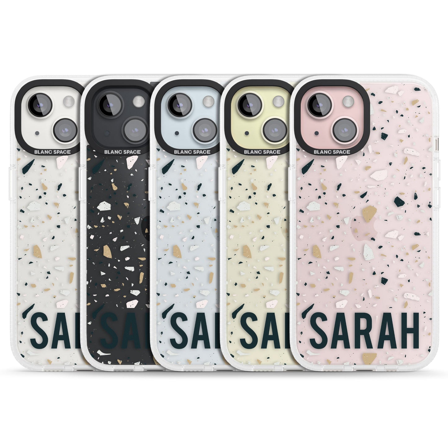 Personalised Terrazzo Blue, Pink, Brown