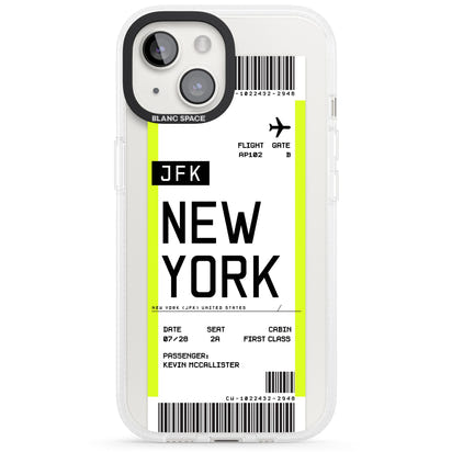 Personalised New York Boarding Pass